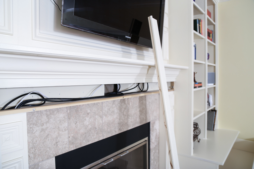 Custom Fireplace Mantel | removable mantel